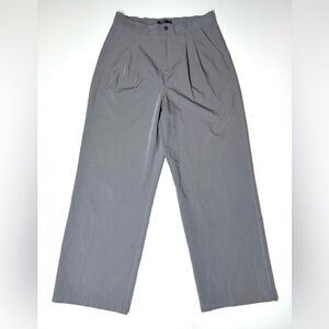 Dazy Women’s High Waist Wide Leg Gray Pants Size- XL